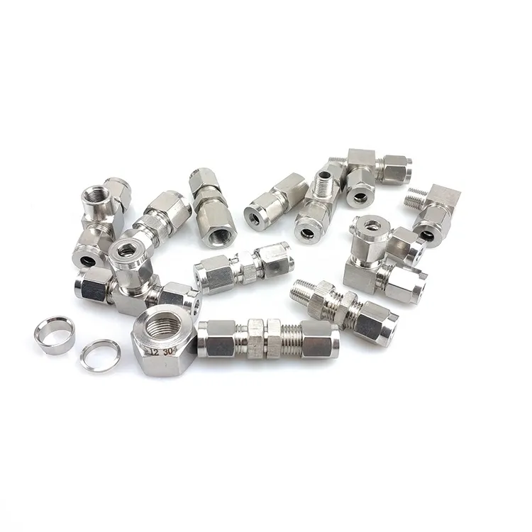 Stainless Steel Flareless Tube Fitting Flareless Male Female Union Coupling