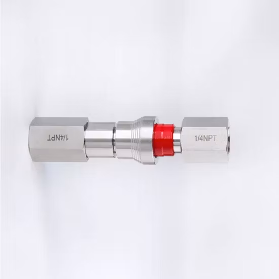 Sf Straight Metal Quick Connect Tube Fitting Coupling